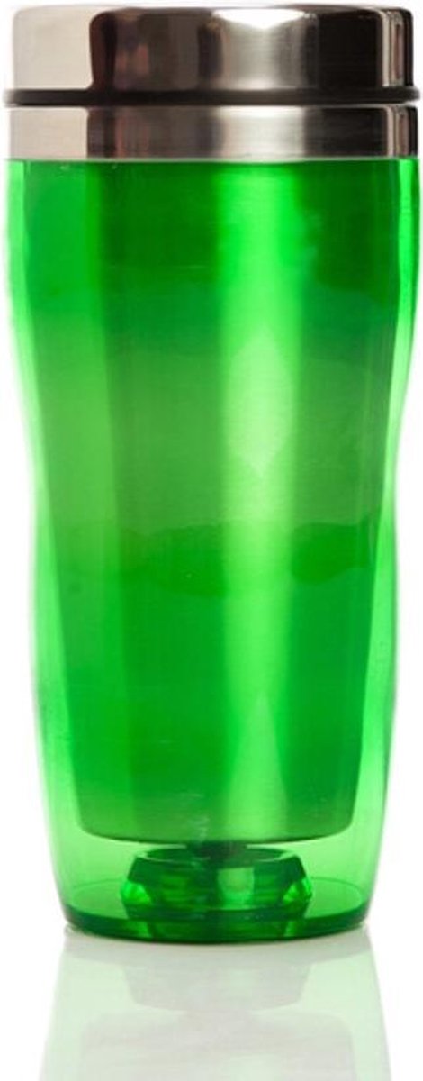 Biggmug vacuüm verzegelde reisbeker | 450 ml | BPA-vrije plastic huid | Vacuümdeksel | Koffiethee