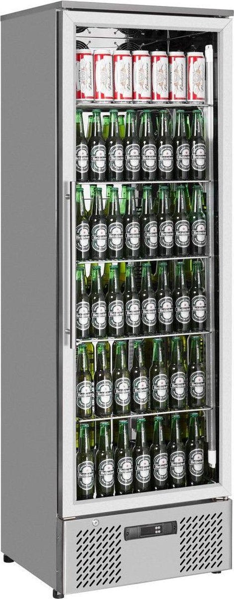 Combisteel Horeca glasdeur koelkast | Enkeldeur | RVS | Horeca kwaliteit