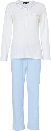 Pyjama met lange mouw Pastunette-Wit-38