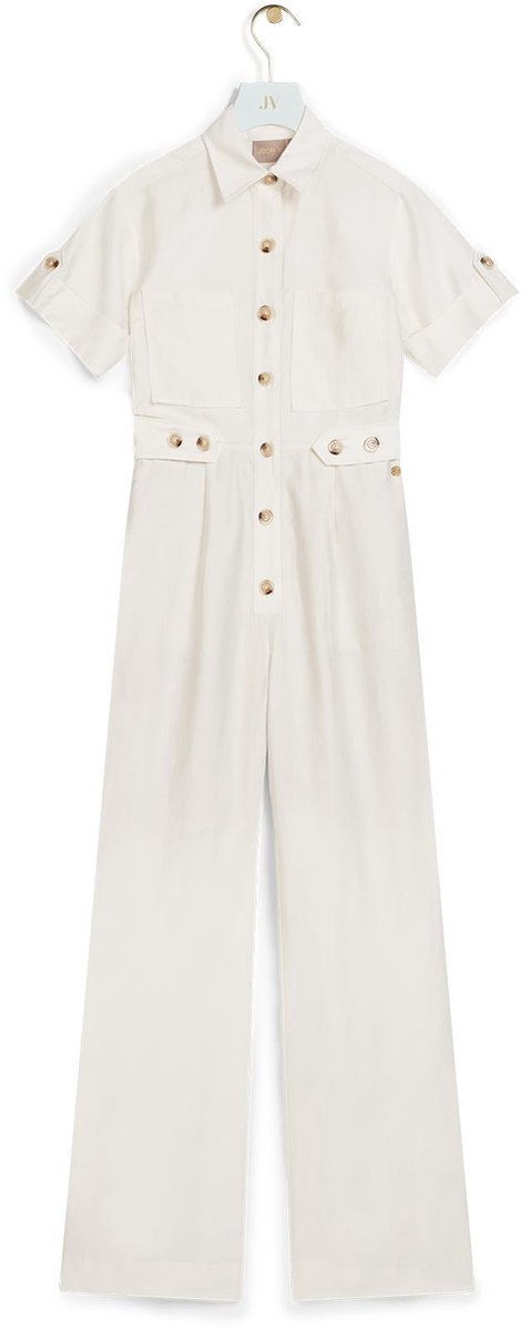 JOSH V   RIKVA Jumpsuit Wit - Maat XL