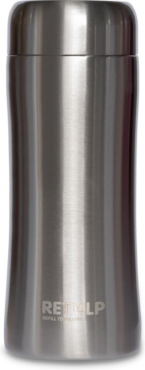 Retulp Tumbler - Thermosfles  - 300ML - RVS - Thermosbeker Zilver