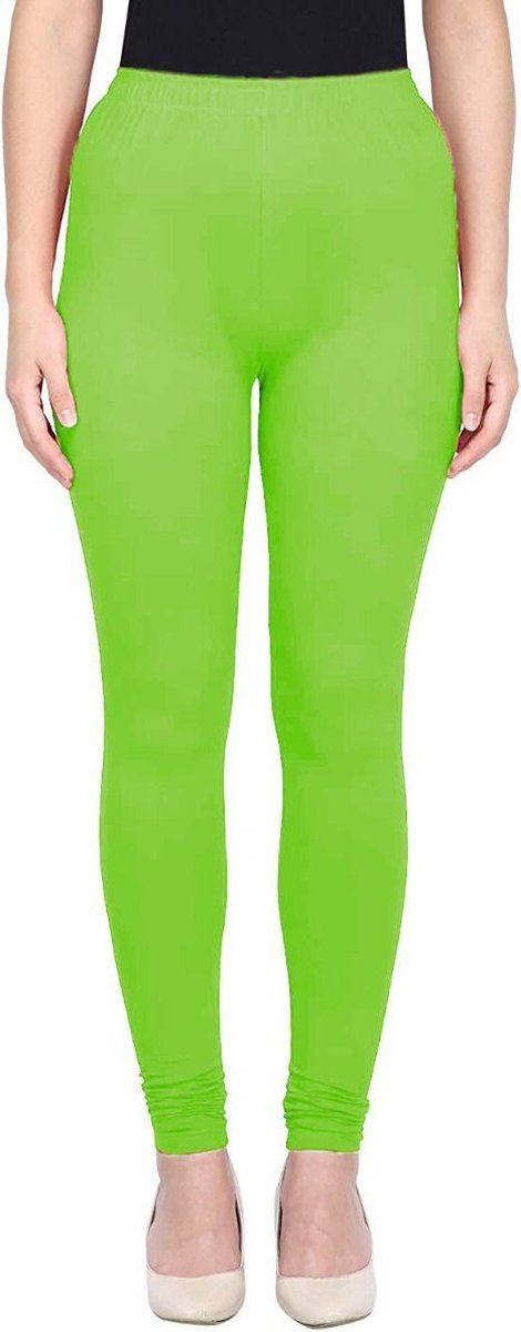 Premium Dames Legging Katoen | Basic Legging | Groen - M