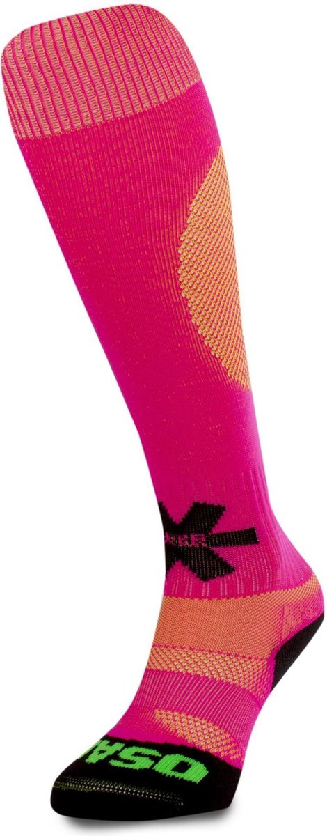 Hockeysokken Pink Yellow Melange