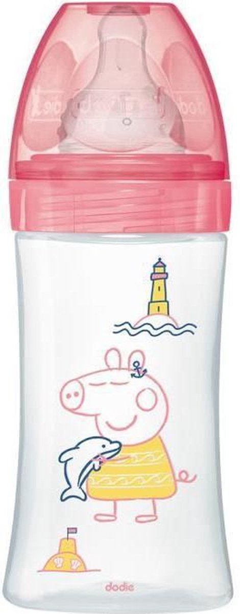Dodie - Initiatiefles + 330 ml Peppa Pig