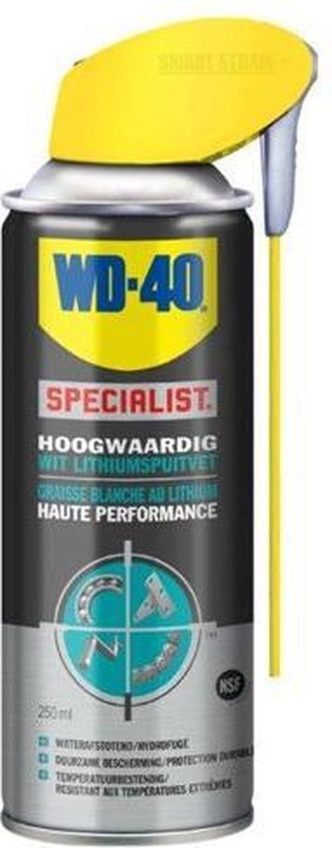 WD-40 Wit Lithiumspuitvet Montagevet - 250 ml