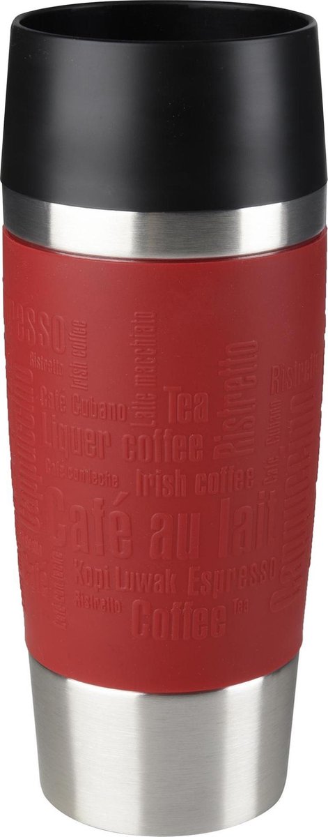 Tefal Travel Mug Thermobeker - 360 ml - RVS/Rood