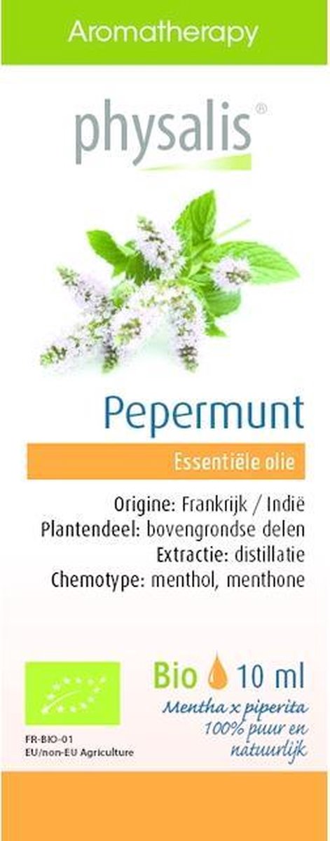 Physalis Etherische Olie Pepermunt Bio Etherische Olie 30ml - Diffuser