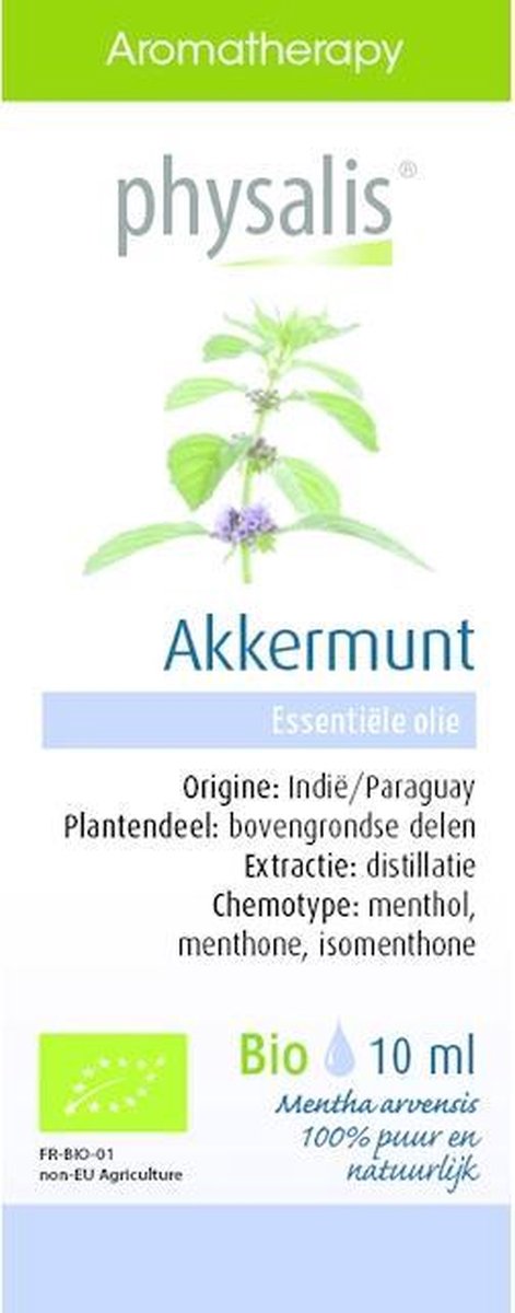 Akkermunt Physalis Etherische Olie Bio Etherische Olie 10ml - Diffuser