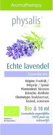 Lavendel Physalis Etherische OlieBio Etherische Olie 30ml - Diffuser