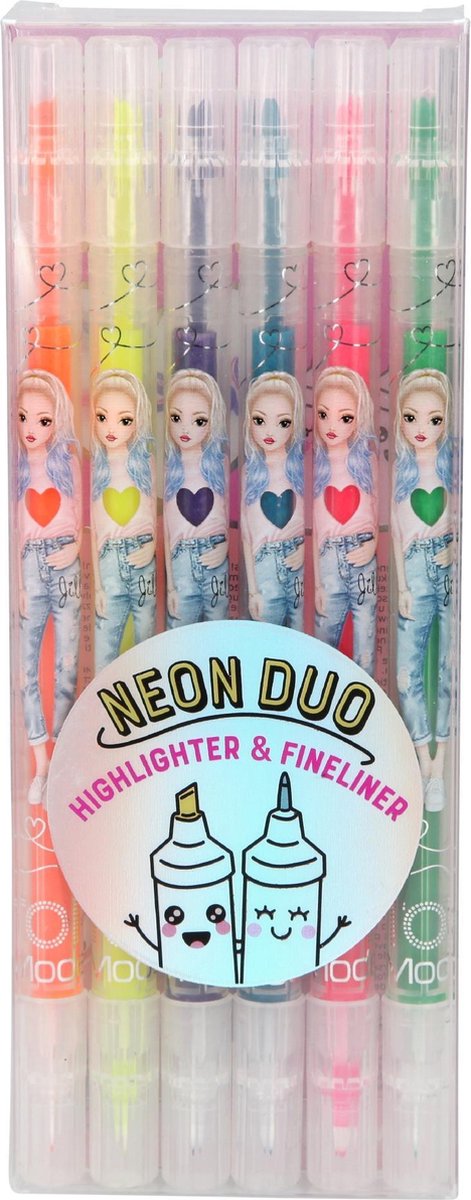 Depesche TOPModel neon markers met dubb ele punt