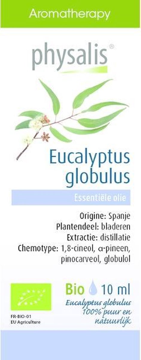 Physalis Etherische Olie Eucalyptus Globulus Bio Etherische Olie 30ml - Diffuser
