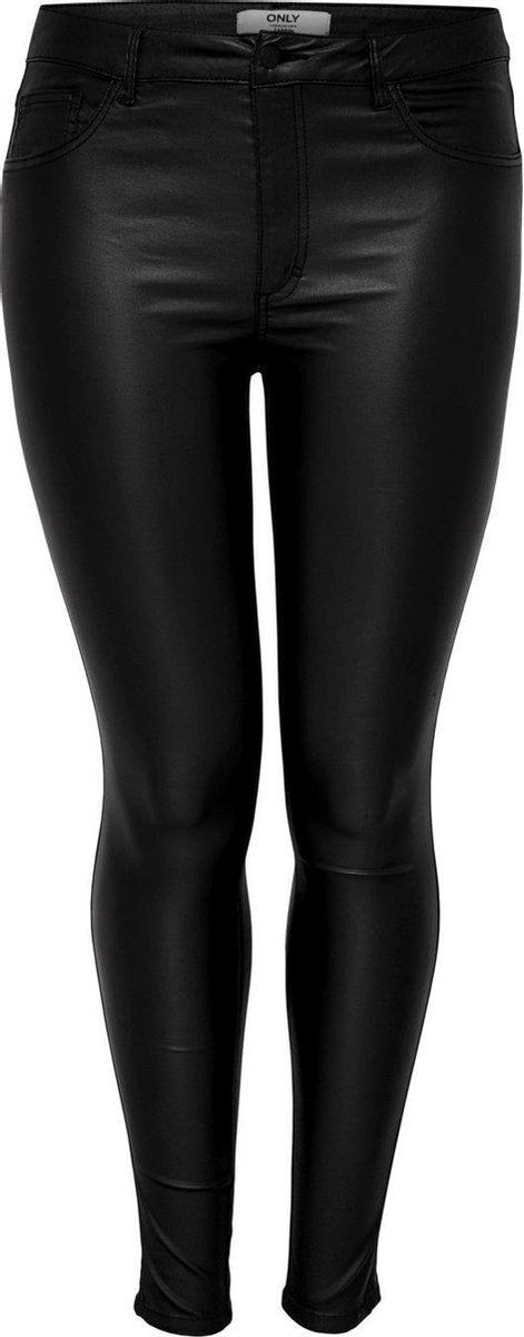 Only Carmakoma Carpunk Broek Zwart coated Maat 44/32