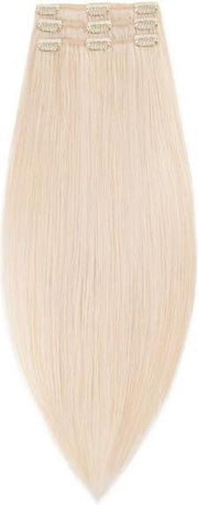 Clip In Extensions VOLUMESET 55/60cm licht blond 80gram 100%human hairextensions