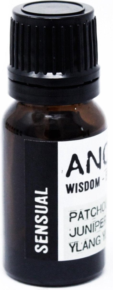Sensual etherische olie - 10 ml - Patchouli - Jeneverbes - Ylang Ylang - puur natuur - EU gecertificeerd - Stress - Romantiek