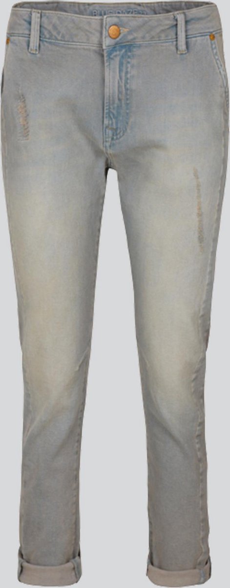 Loose tapered jeans soft cotton - Grey denim