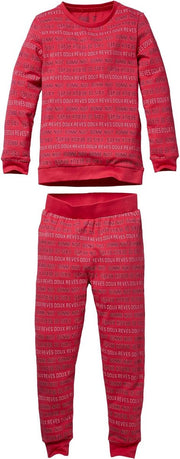 Quapi baby meisjes pyjama Puck Hot Pink tekst