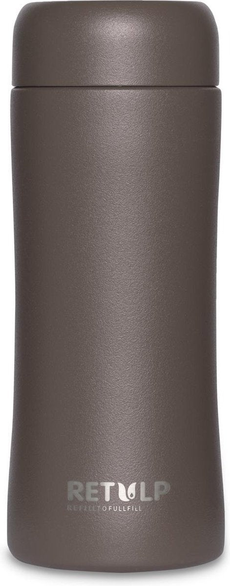 Retulp Tumbler - Thermosfles - 300ML - Iron Grey - Thermosbeker Bruin