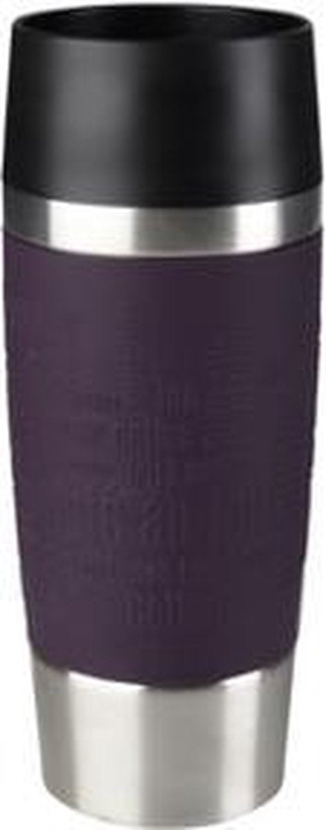 Tefal Travel Mug Thermobeker - 360 ml - RVS/Blackberry
