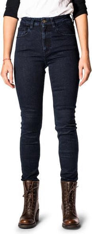ROKKER Rokkertech High Waist Dark Blue Motorcycle Jeans L32/W32
