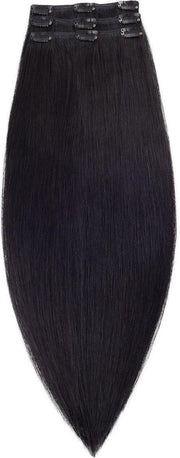 Clip In Extensions VOLUMESET 55/60cm 80gram zwart 100%human hair