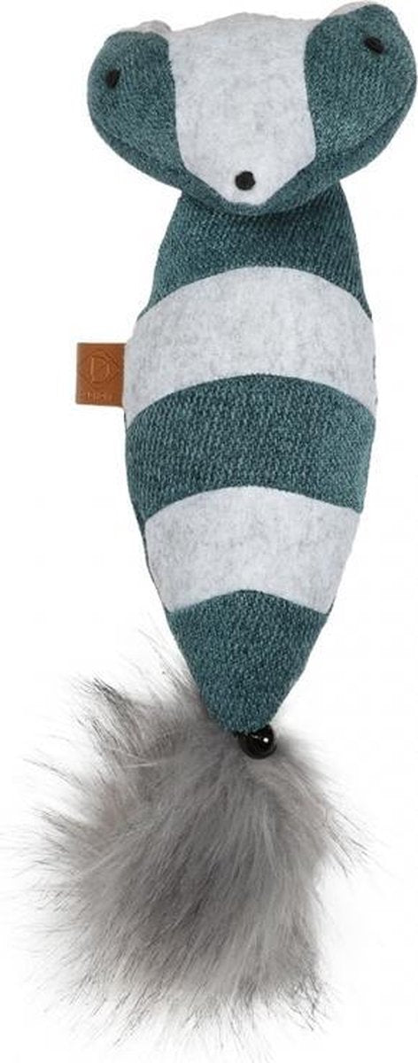 D&D Rocco trappelkussen wasbeer Blauw 40x11cm