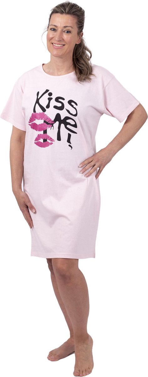 Nachthemd Kiss Me  - Big Shirt - Maat L