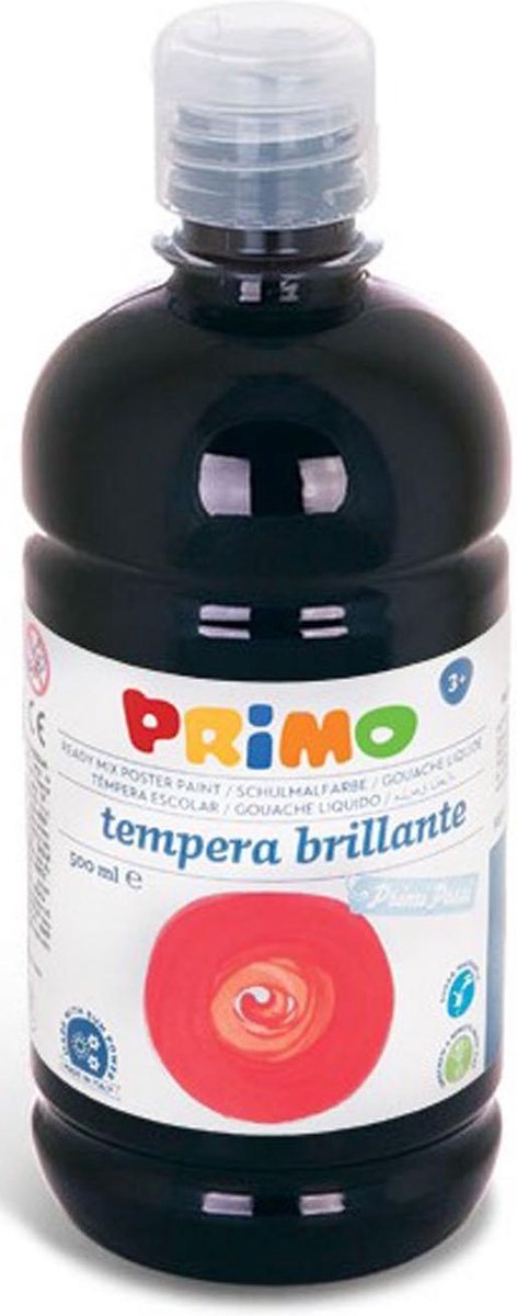 Primo Plakkaatverf Tempera 500 Ml Zwart