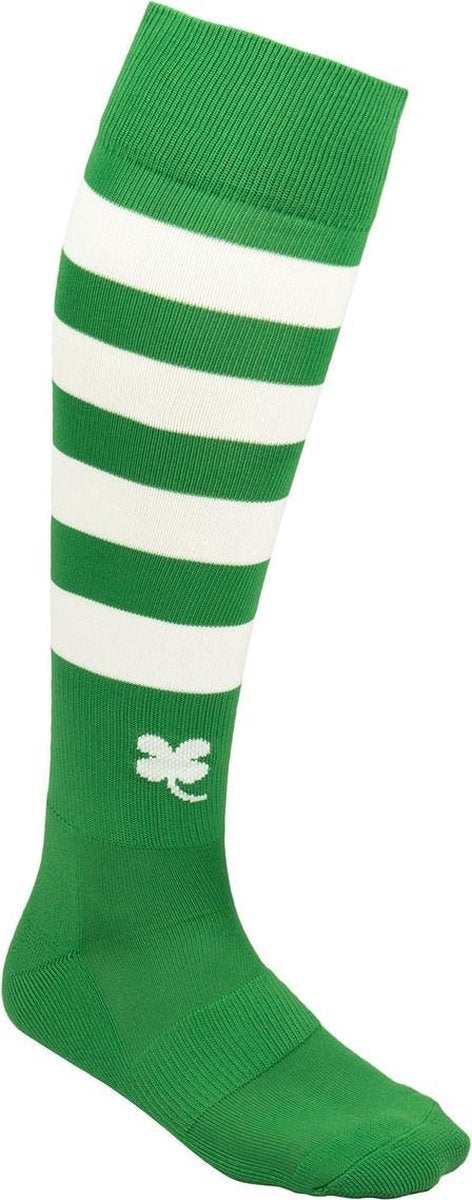 Robey Ring Socks - Voetbalsokken - Green/White Stripe - Maat Senior