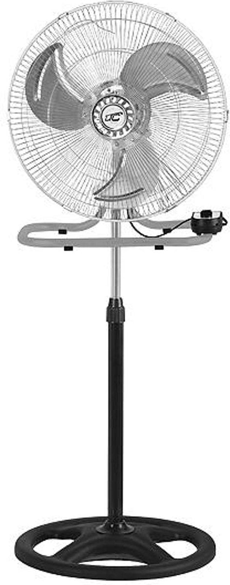 Ventilator staande windmolen 3in1 70W LTC WT04 chroom