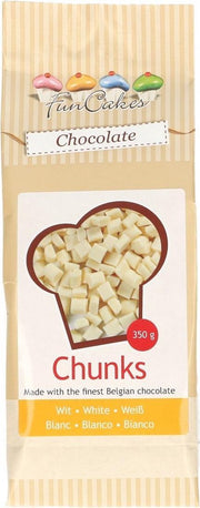 FunCakes Chocolade Chunks - Wit - 350g