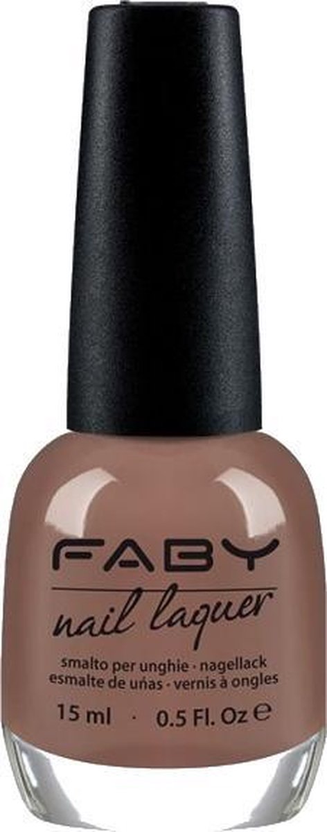 Faby Nagellak Footprints On The Beach Dames 15 Ml Vegan Taupe