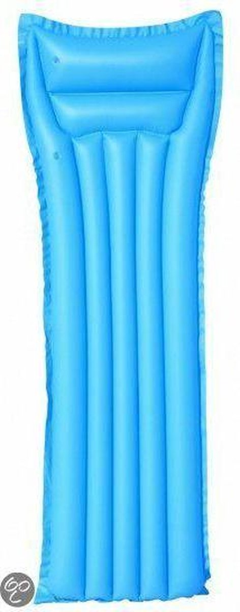 Bestway Splash and play opblaasbaar luchtbed 183x69cm blauw