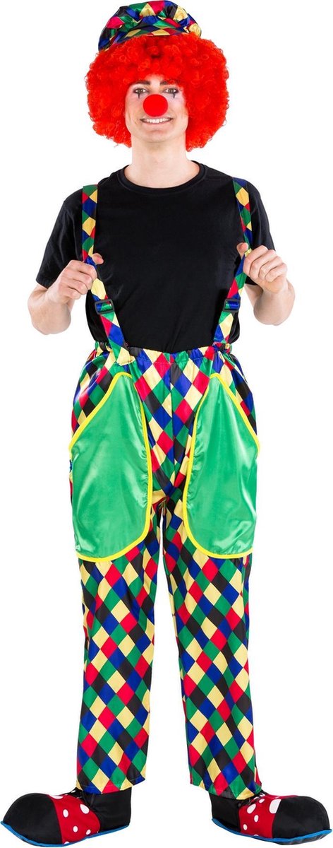 dressforfun - Herenkostuum clown August L  - verkleedkleding kostuum halloween verkleden feestkleding carnavalskleding carnaval feestkledij partykleding - 300830