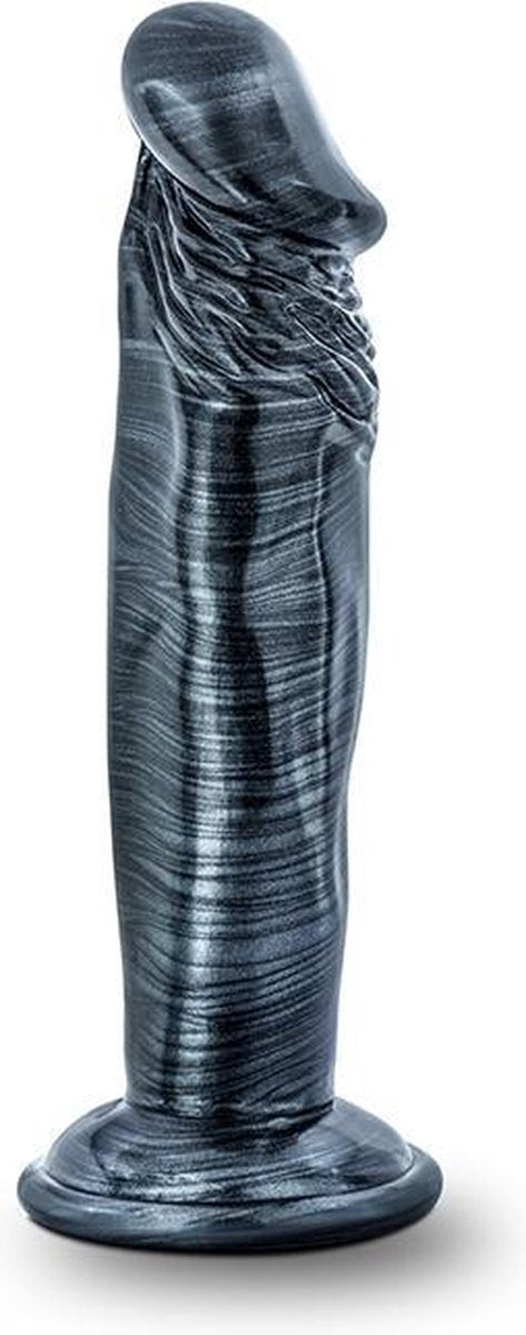 Jet - Ebony metallic dildo 15 cm met zuignap