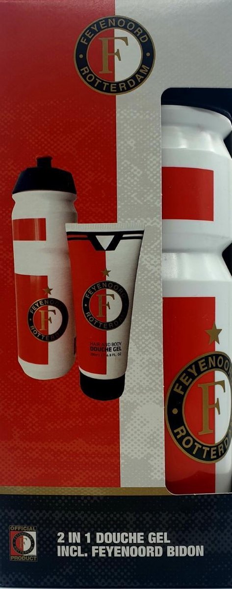 Feyenoord Bidon + 2 in 1 Douche Gel
