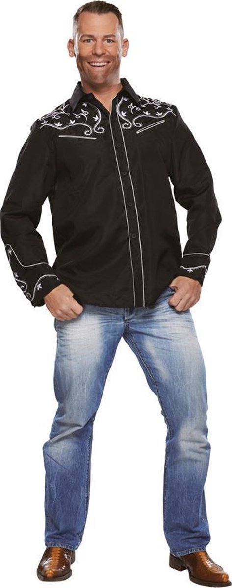 Country blouse zwart