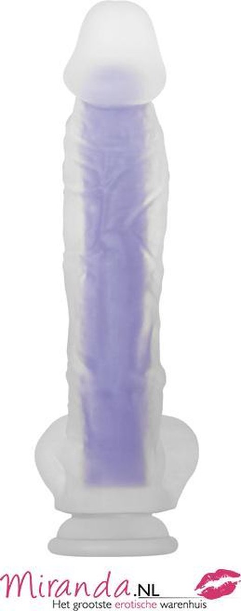 Grote glow in the dark dildo Evolved -