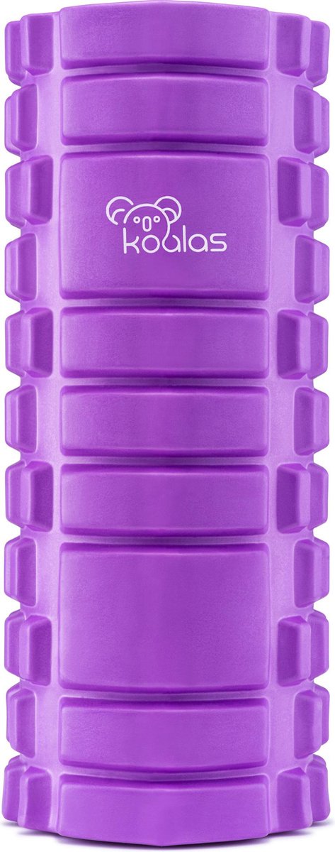 Koalas ® - Foam Roller met E-book - Fitness Roller - Yoga - 33cm - Paars