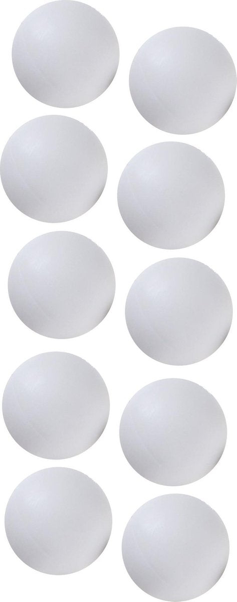 Fas Tafelvoetbalballen 34 Mm Wit 10 Stuks