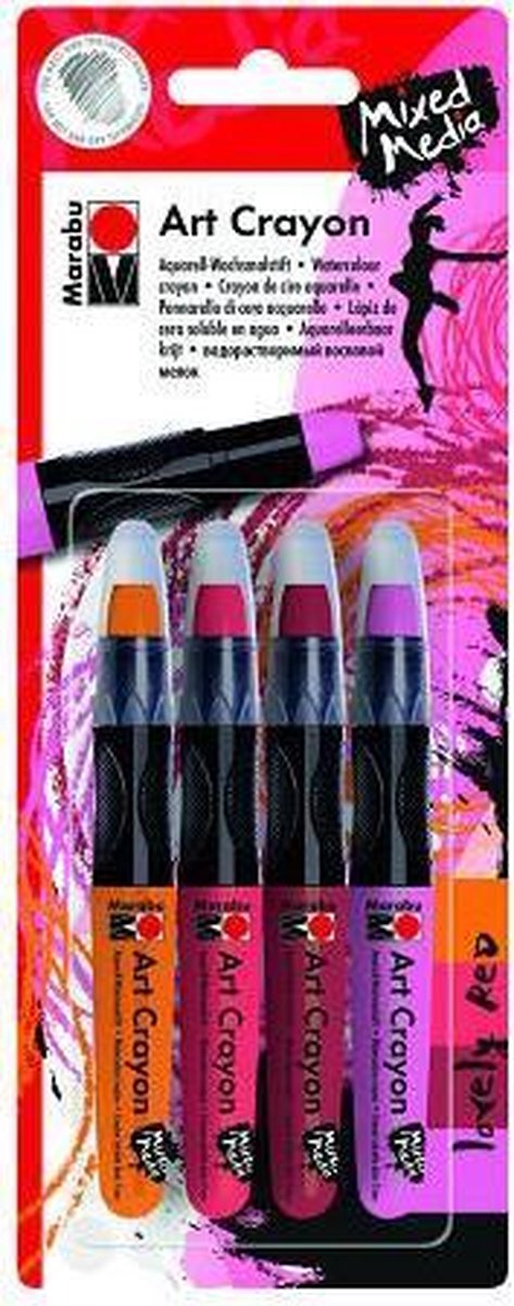 Art crayon - Set lovelyred 4x