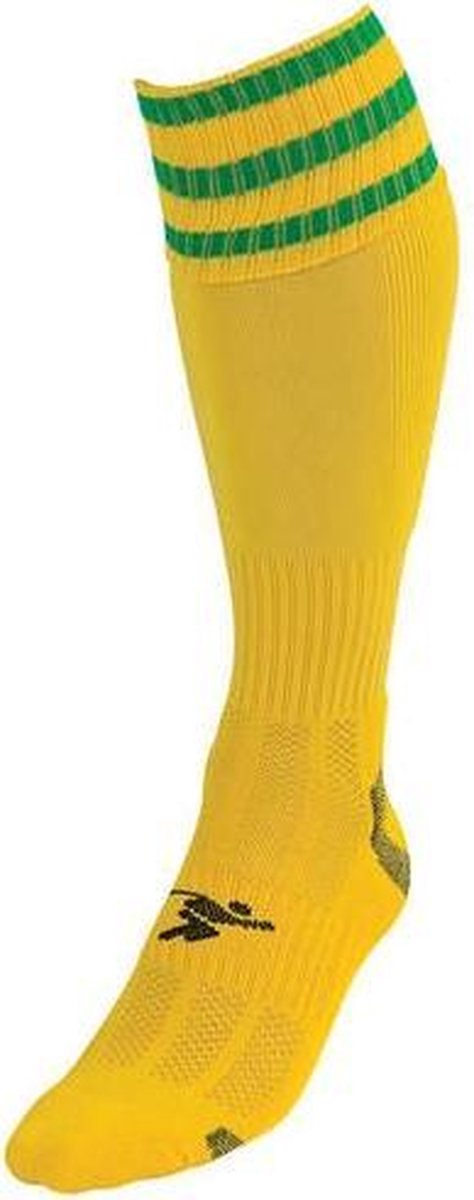 Precision Voetbalsokken Pro Unisex Nylon Geel/groen Maat 40-44