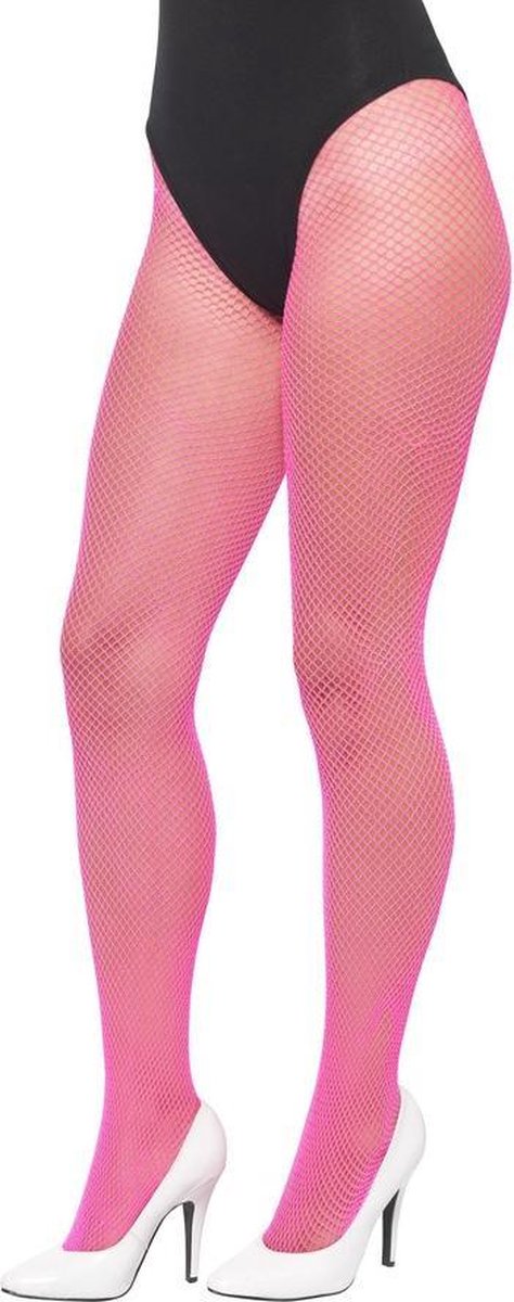 Visnet Fishnet Panty Netpanty Neon Roze