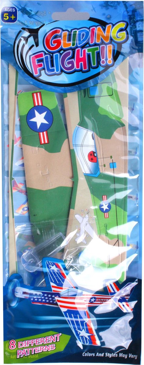 Toi-toys Werpvliegtuig Army 29 X 12 Cm Foam Groen 4-delig