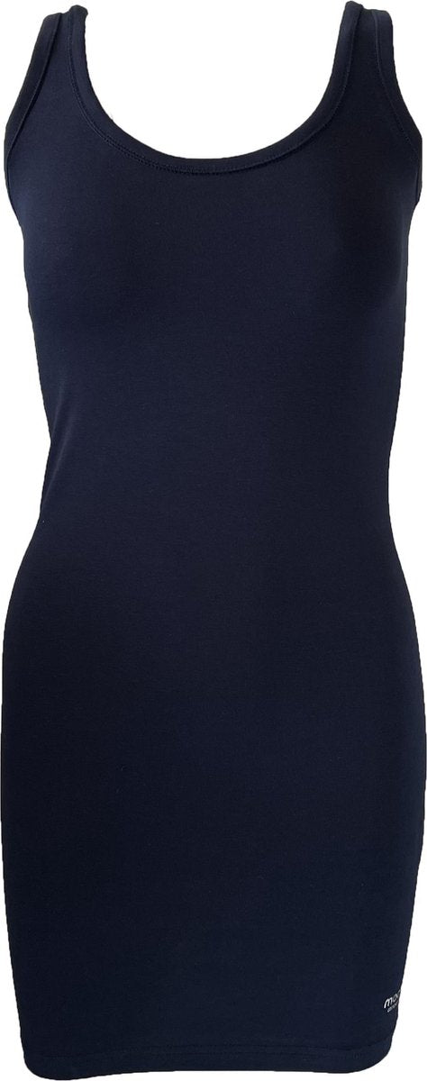 MOOI! Company - Top mouwloos - Marieke witte lange top - Kleur  Navy- M