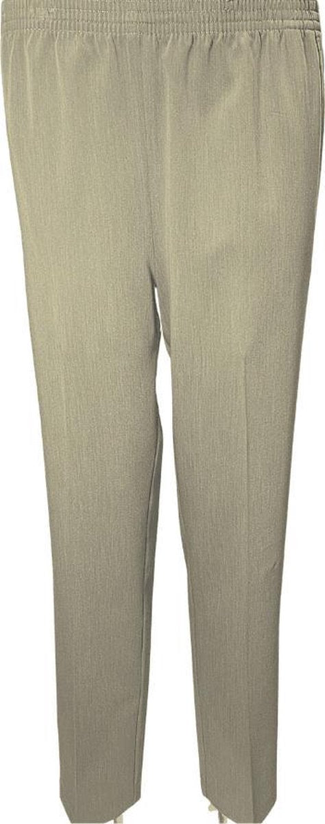 Sensia Pantalon Model Deva - Elastiek - Korte Lengtemaat - Kleur Beige- maat 46