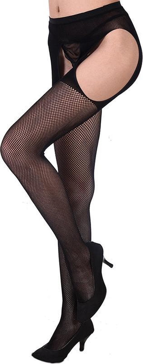 Zwarte Jarretel Panty " Lizzy "