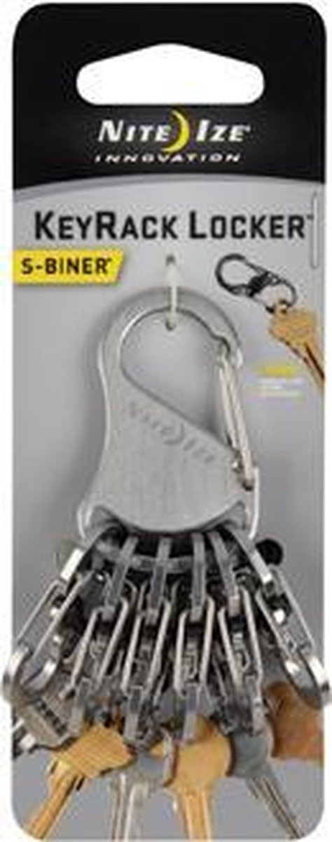 Nite Ize KeyRack Locker Steel Karabijnhaak - Zilver kleurig