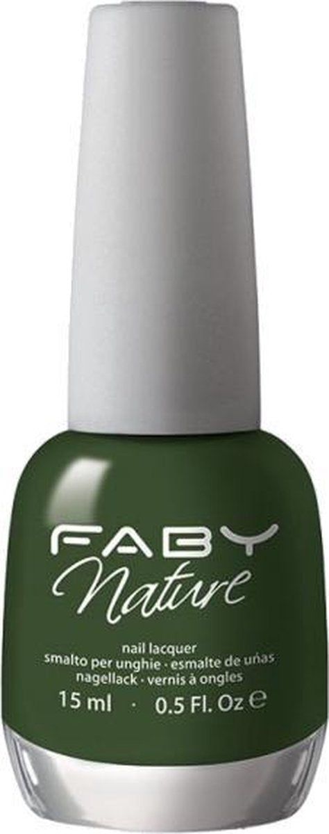 Faby Nagellak Mother Nature Dames 15 Ml Vegan Donkergroen