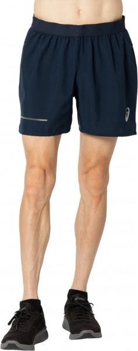 ASICS Visibility Short Heren - blauw - maat L