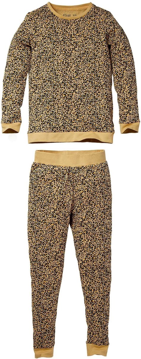 Quapi meisjes pyjama Puck Sand Leopard aop